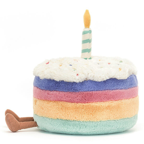 Amuseable Rainbow Birthday Cake