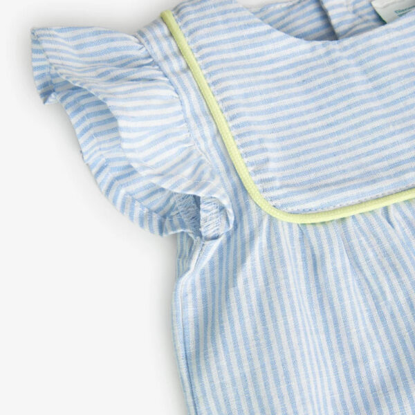 Robe bébé en lin à rayures