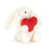 Bashful Rabbit Red love heart