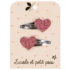 Pair of heart hair clips