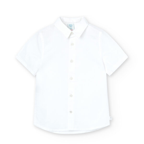 Chemise en lin à manches courtes