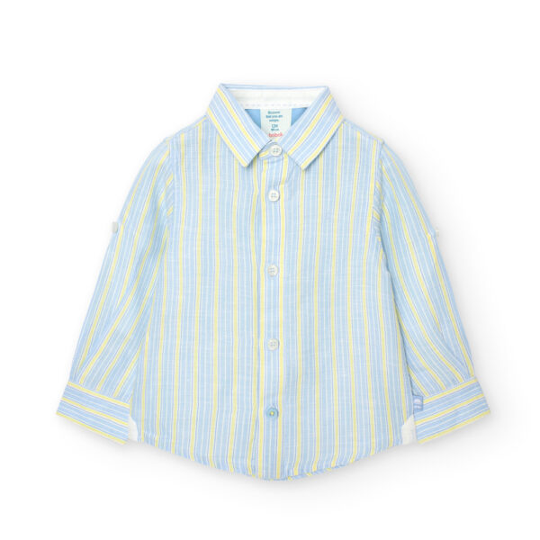 Chemise en lin à rayures