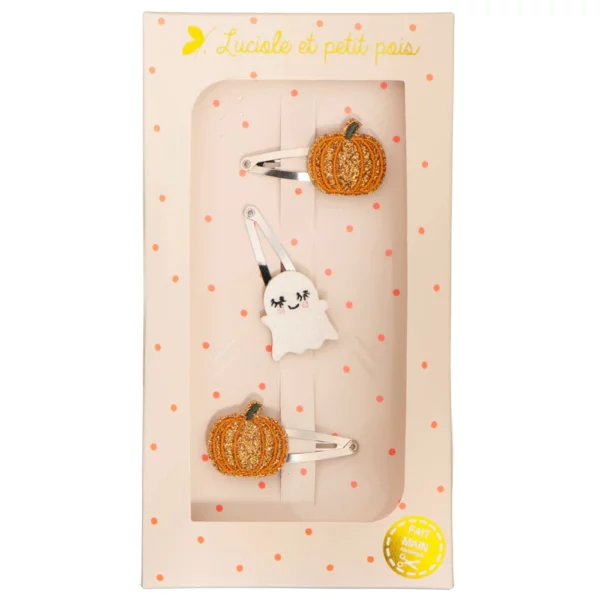 Set of 3 Halloween hair clips