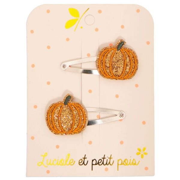 Pumpkin hair clips