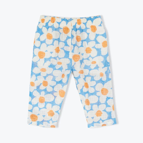 Pantalon bébé fleurs