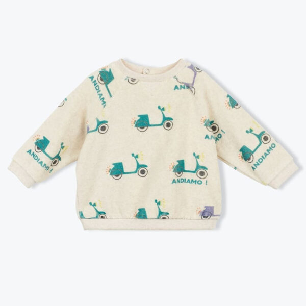 Sweat bébé scooter bio