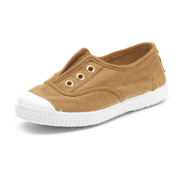 Ochre canvas sneakers