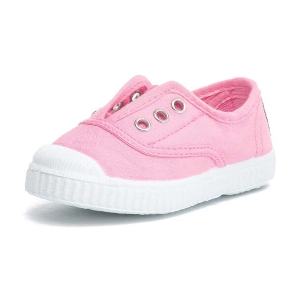 Bubble-gum canvas sneakers