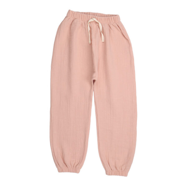 Pantalon fille en gaze de coton