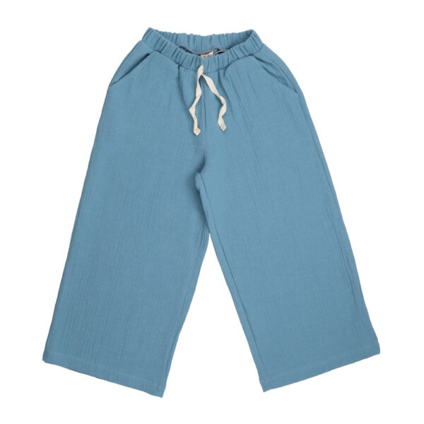 Pantalon baggy en gaze de coton