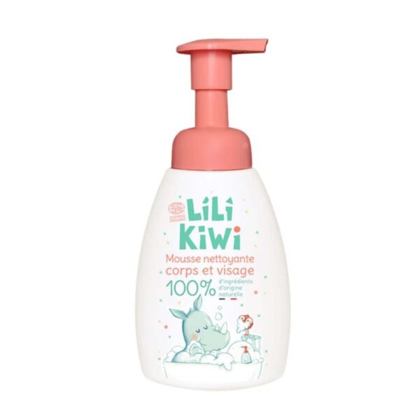 Mousse nettoyante visage et corps Lilikiwi 250ml