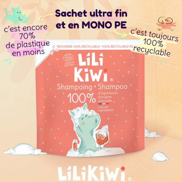 Recharge shampoing doux Lilikiwi 150ml