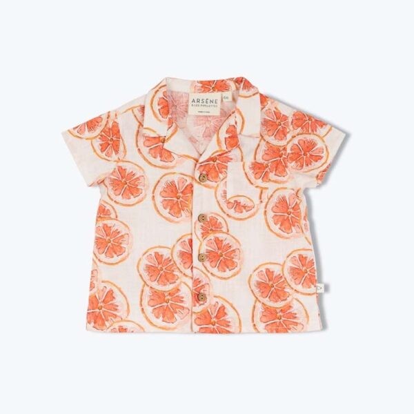 Chemise bébé pamplemousse