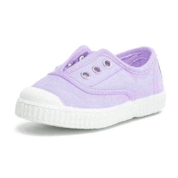 Lilac canvas sneakers