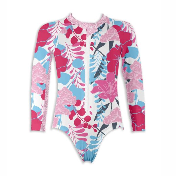 Maillot de bain ML anti-UV Cannes Aloha rose