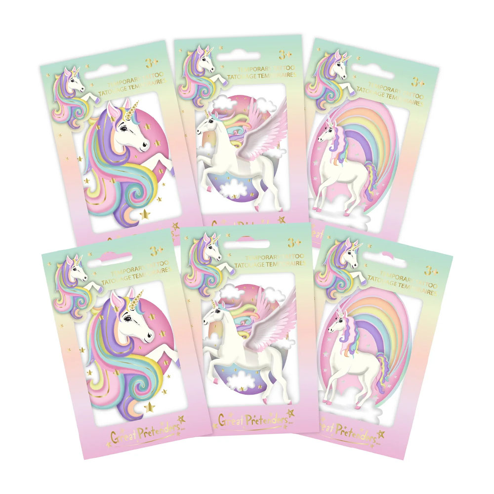 Grand tatouage Unicorn (1 pièce aléatoire)