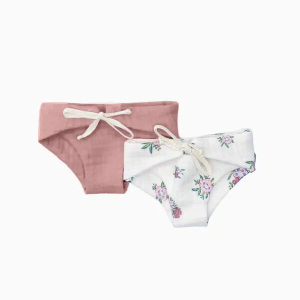 Set of 2 Eugenia Double Gauze Diapers / Tea Rose
