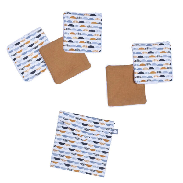 Lingettes + pochette demi-lunes