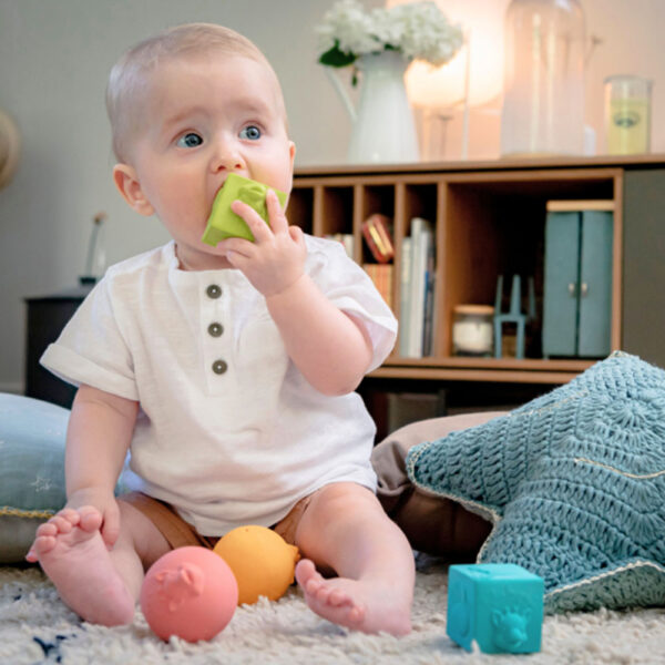 Set of 2 balls and 2 cubes Sophie the Giraffe So Pure