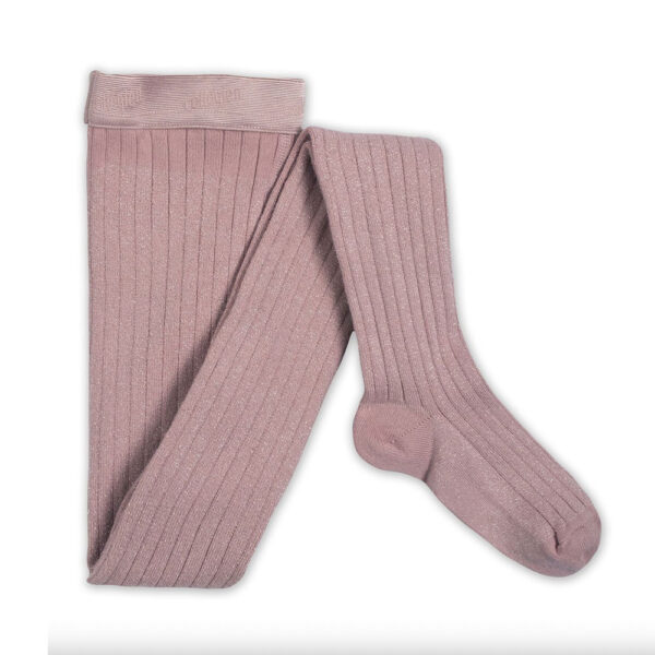Collants brillants Collégien Amélie Vieux Rose