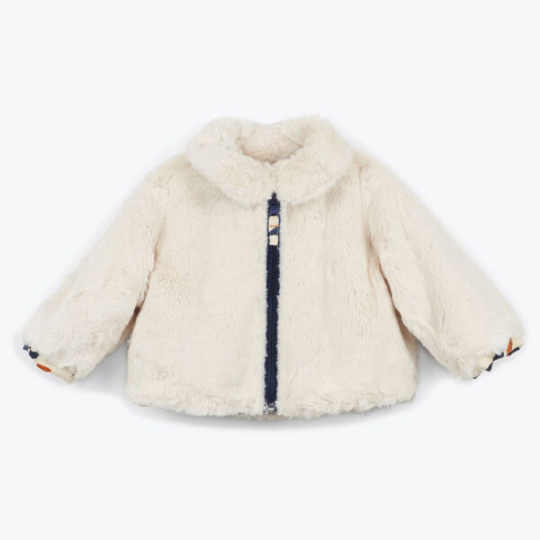 Veste bébé mouton réversible bio