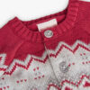 Cardigan bébé jaquard bi-colore – Image 2