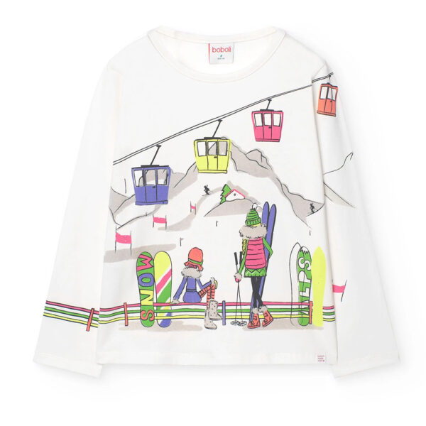 T-shirt stretch Snow