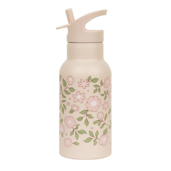 Gourde isotherme fleurs roses