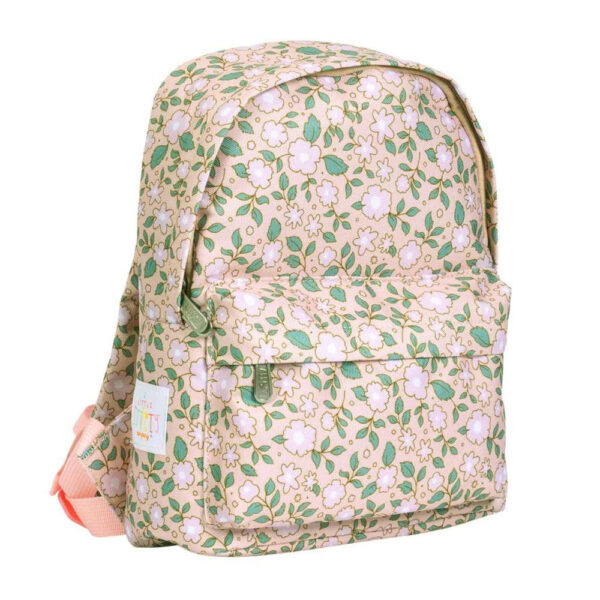 Petit sac à dos fleurs roses