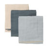 Set de 3 langes en mousseline 65x65cm – Image 2