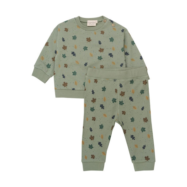 Ensemble bébé 2 pièces feuillage