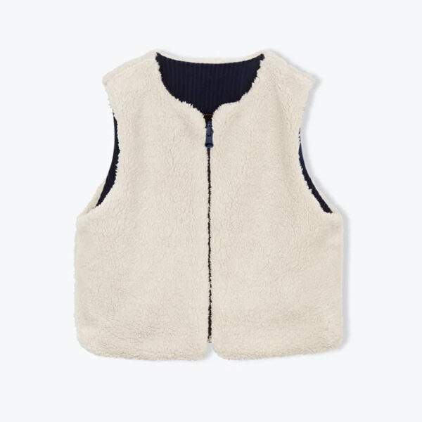 Gilet velours réversible