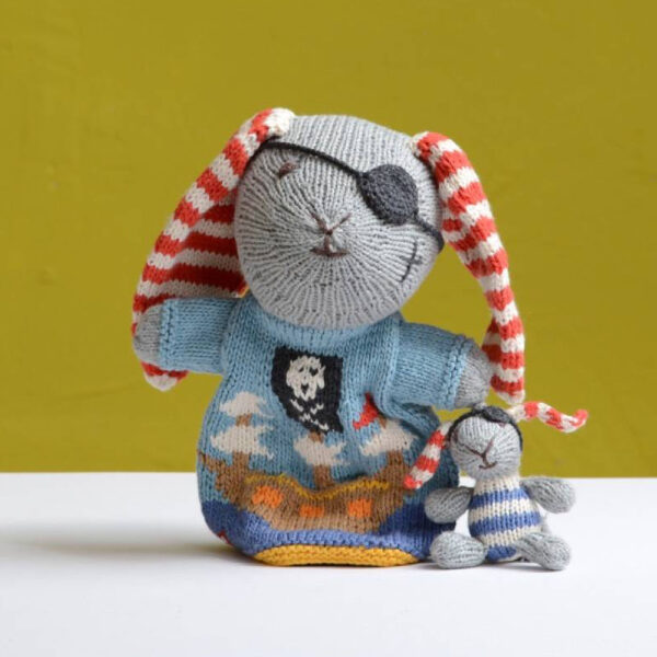 Pirate Bunny Puppet with Baby Pocket
