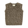 Sleeveless baby sweater mottled
