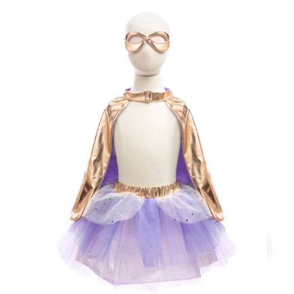 Tutu, cape, masque Super-duper Metalic Gold/Lilac