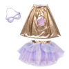Tutu, cape, Super-duper mask Metalic Gold/Lilac - Image 4
