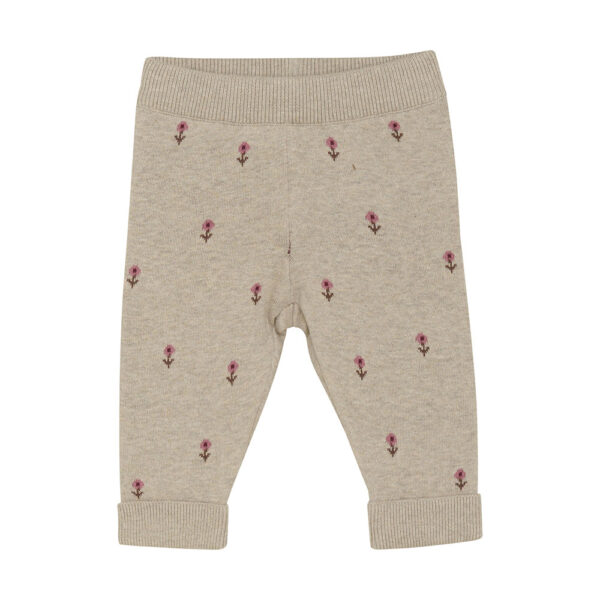 Pantalon bébé brodé petites fleurs