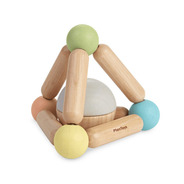 Triangle rattle and ball in pastel sound