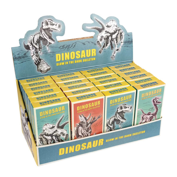 Squelettes de dinosaures phosphorescent à construire
