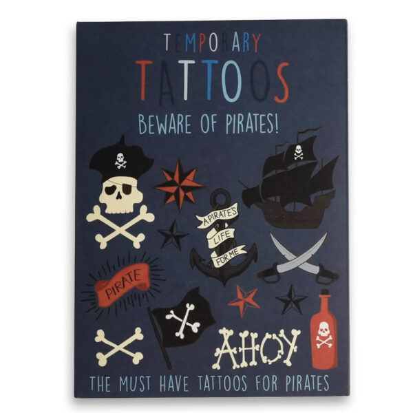 Beware of the Pirates Temporary Tattoos