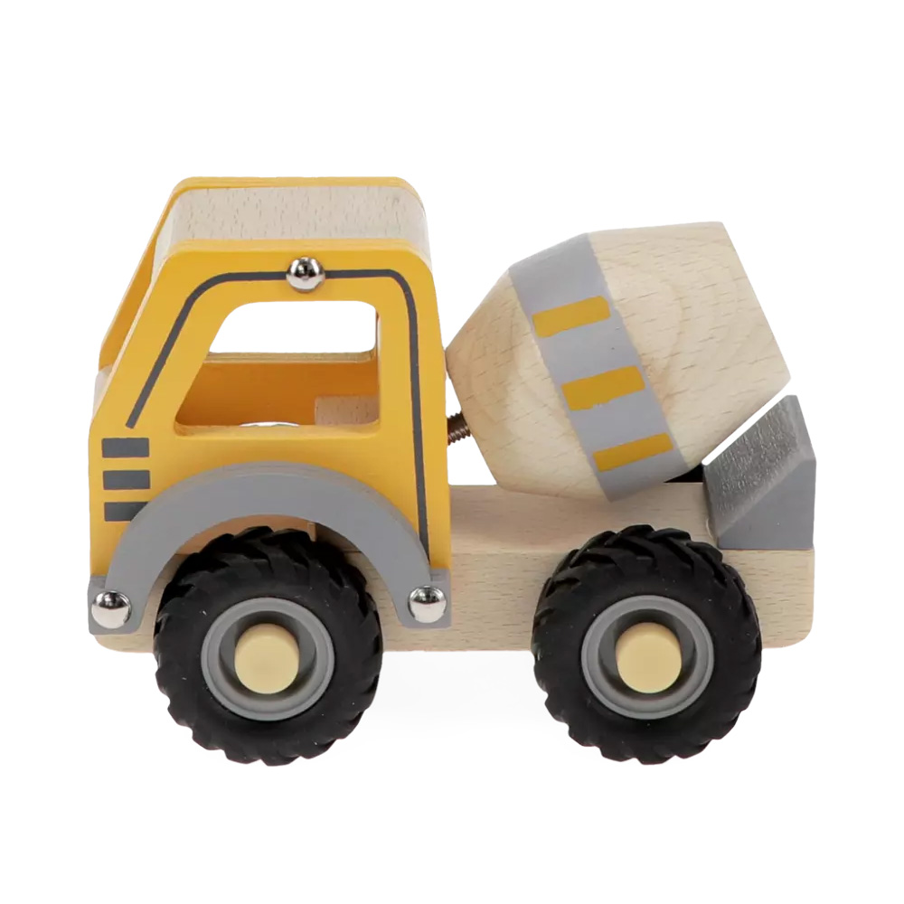 Bétonnière en bois à pousser