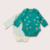 Ensemble de bodys bio Turquoise Skies – Image 2