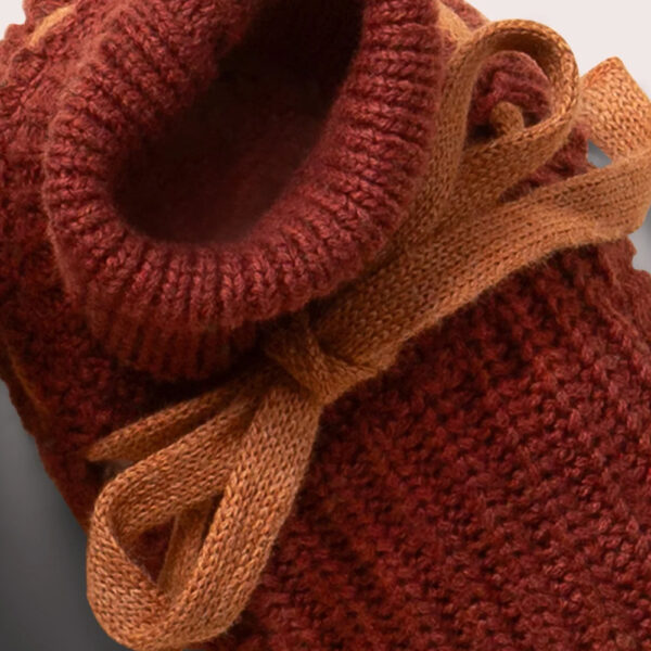 Hazelnut Knitted Ankle Boots (0-12 months)