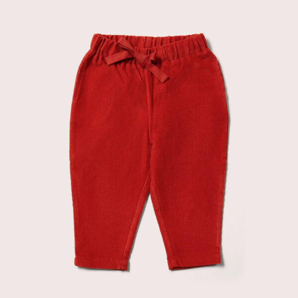 Pantalon confort en velours côtelé