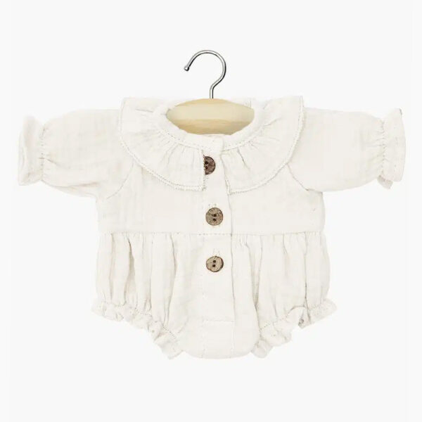 Leonor romper in ecru gauze