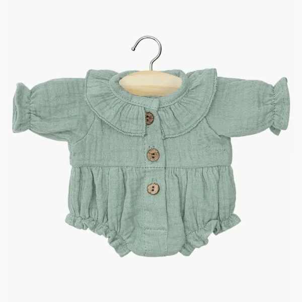 Leonor Baltic Green Gauze Romper