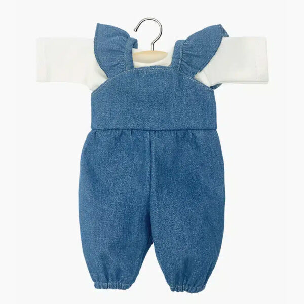 Ensemble salopette Claudie denim/écru