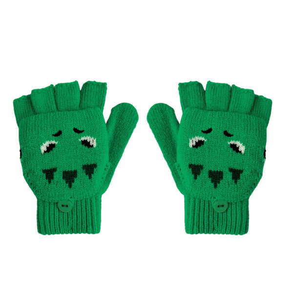 Moufles tricot T-Rex