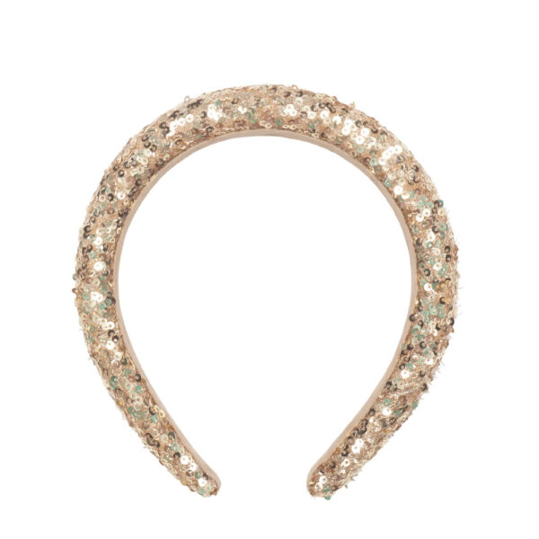 Serre-tête Gold Sequin Padded