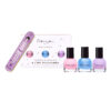 Coffret 3 vernis flamingo/givré/lavande + lime